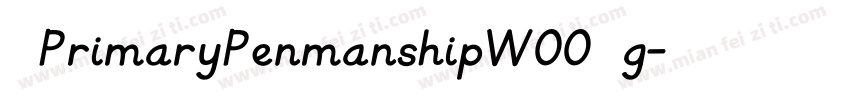 KGPrimaryPenmanshipW00 Rg字体转换